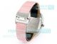 Swiss Replica Cartier 2824 Santos Pink Leather Bracelet 100th Anniversary Ladies Watch (7)_th.jpg